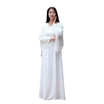 China Black And White Two Piece Islamic Arab Dubai Abaya Long Dress Mother Of Viable Muslim Women's Clothing Bride Dresses for sale