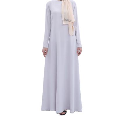 China Anti-Wrinkle Stain Women's Long Skirt Beige Basic Factory Price Dresses Women Muslims for sale