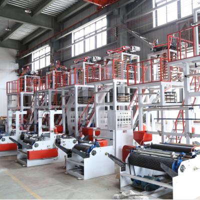 China Plastic Sheet Garment Bag Plastic Film Machine High Speed ​​PE Film Blowing Blowing Machine for sale