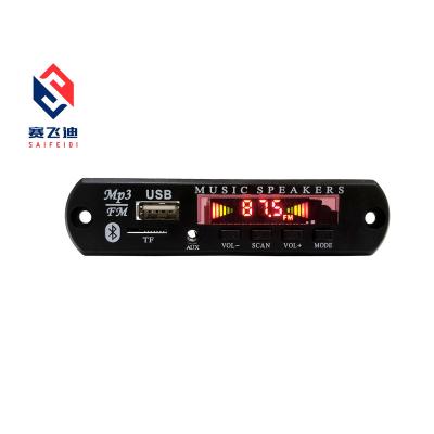 China Popular Blue Card Tooth 5.0 USB FM MP3 Player Decoder Board With Remote For Music For Car for sale