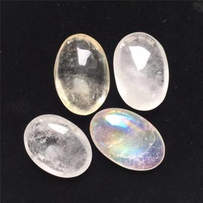 China Wholesale High Quality Natural Clear Palm Stone Crystal Healing Quartz and Aura Polished from China for sale for sale