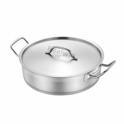 China General Use For Gas And Induction Cooker Stainless Steel Pot Set Compound Double Bottom Handle Cooking Pot With Lid Multipurpose Stew Milk Kitchen Tool for sale