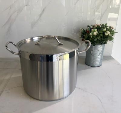 China General Use For Gas And Induction Cooker Straight Body Cut Out Electric Stock Pot Stainless Steel Aluminum Cookware Set for sale