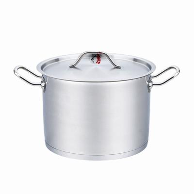 China General Use For Gas Stainless Steel Bouillon Stock Pot Soup Pot And Induction Cooker Large Casserole With Handle Lid Universal Rice Bucket Home Kitchen Cookware for sale