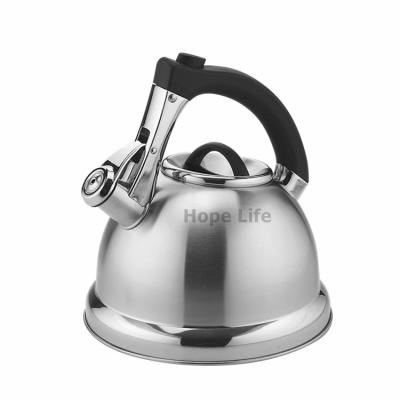 China Modern kitchenware cookware stainless steel whistling tea kettle for sale