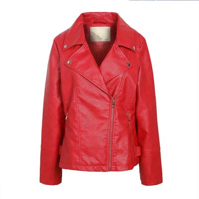 China Waterproof Custom Women Jackets Autumn Winter Leather Women Clothes Leather Jacket for sale