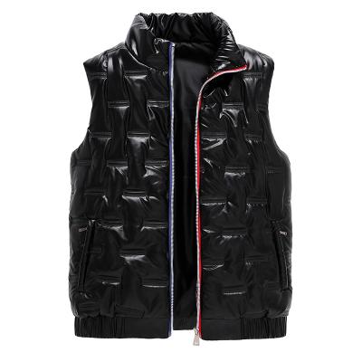 China Waterproof Custom Logo Sleeveless Bubble Puffer Vest Winter Service Men Invest For Men for sale