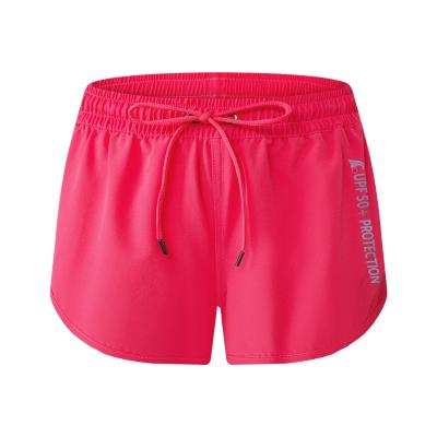 China Custom Anti-wrinkle OEM Girl Beach Swim Trunks Boardshorts Board Shorts Women Surf Beach Swim Shorts for sale