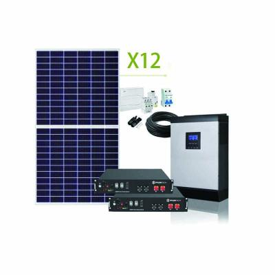 China Home Green Power Off Grid Photovoltaic System 5kw Solar Energy Storage System for sale