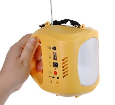 China Chinese factory wholesale camping sky blue packing rechargeable solar camping LED lantern with FM radio for sale