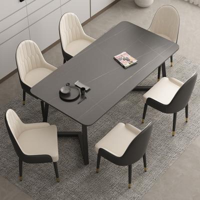 China Disassembly And Transport Of Tripod Hardness Firm Scratch Resistant Durable Using Modern Sintered Stone Dining Table for sale