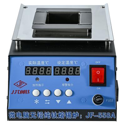 China Building Material Shops Environmental 400W Digital Display Iron Melting Furnace Pot Tin Melting Furnace for PCB Board Dipping and Solding for sale