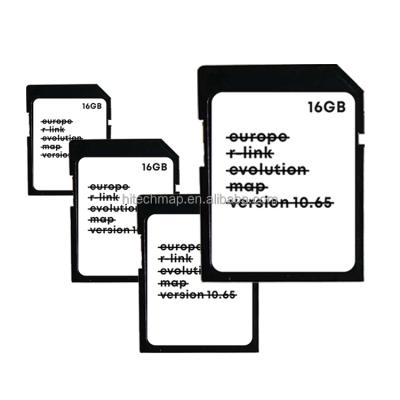 China Plastic Customized Black Gps Memory Card 16gb Map SD Car Renault Card Navigation for sale