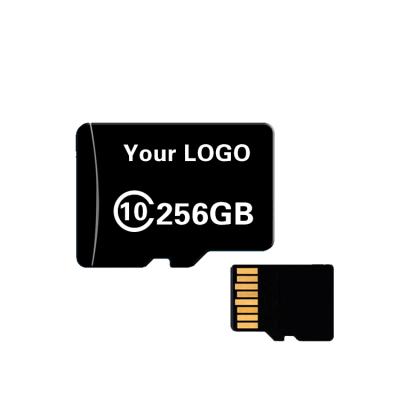 China Plastic factory direct sale black 256GB custom logo TF card for sale