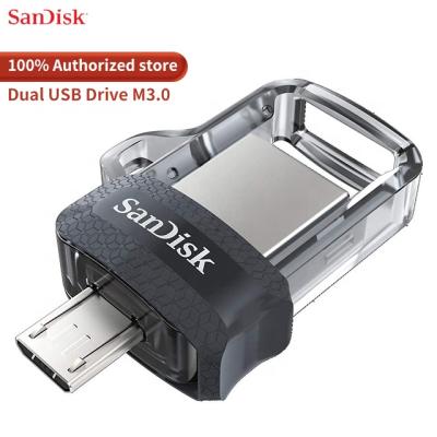 China 100% Original SanDisk 16G 32G 64G 128G 256G Ultra Dual m3.0 Player for Android Devices and Computers - microUSB, USB 3.0-SDDD3-G46 SDDD3--G46 for sale