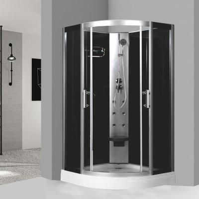 China Modern Customized Size Shower Room Door Sliding Shower Room Door Tempered Glass Glass Shower Enclosure for sale