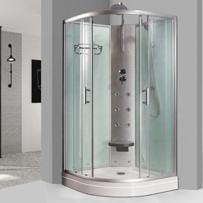 China Modern Cheap Price Shower Rooms Sliding Door Shower Enclosure With White Wall Popular Shower Box for sale