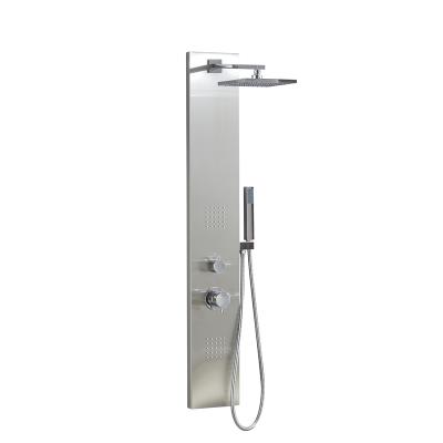 China Without Sliding Bar Design 304 Stainless Steel Bathroom Shower Panel Free Standing Shower Column 2021 for sale