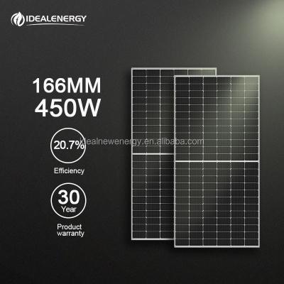 China 430W 435W 440W 445W 450W Monocrystalline Micro Solar Panel PV Solar Panel Inverter Systems Off Grid 166mmx83mm for sale