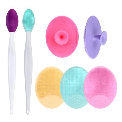 China 2021 Amazon dots logo waterproof custom mini silicone facial brush DEEP CLEANING hot selling facial cleansing brush/silicone facial brush for sale