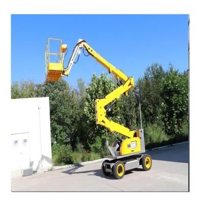 China Hotels Professional Folding Arm Boom Lift Aerial Self Propelled Working Articulating Arm Lift Platform for sale