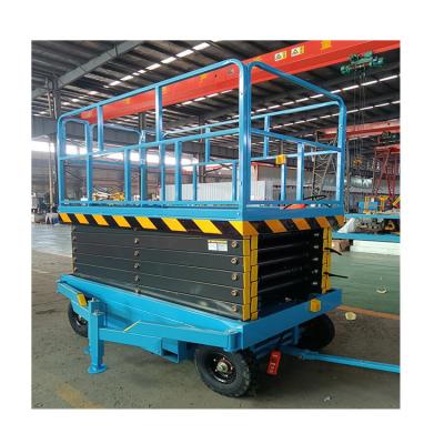 China Battery Operated Hydraulic Mobile Height Warehouse Travel Mobile Elevator Lift Platform for sale