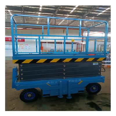 China Good Price Hotels Hot Selling Guide Rail Type Hydraulic Goods Lift Movable Lift Platform for sale