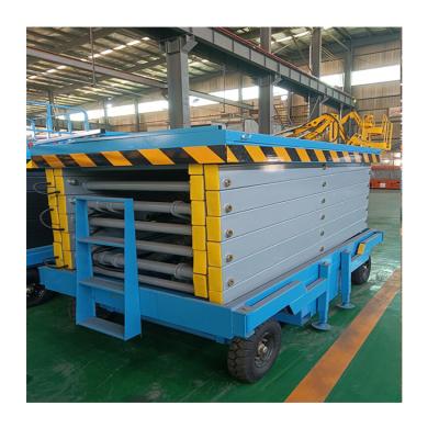 China Hotels Portable Vertical Lift Platform Material Handling Lift Table Mobile Lift Platform for sale