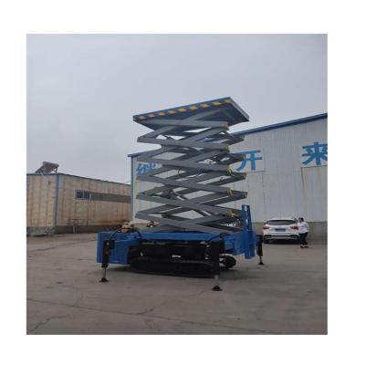 China Good price guide hydraulic lift hotels 10m platform rail type mobile lift platform for sale