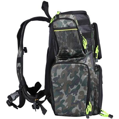 China UNIVERSAL Portable Tackle Bag Waterproof Fishing Backpack with Box for Fishing Camping for sale