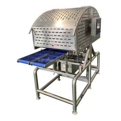 China Horizontal Health Food Grade 304 SS Salmon Fish Slicing Machine Meat Slicer for sale