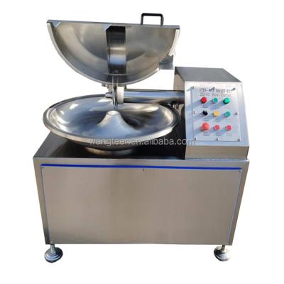 China Hotels Food Grade Automatic Electric Stainless Steel Food Cleaver Sauage Meat Bowl Cutter Machine High Speed for sale