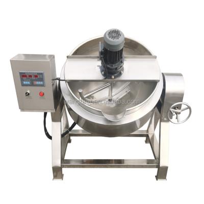 China High Efficiency Factory Supply 500L 1000L Food Cooking With Gas Jacketed Agitator LGP Kettle for sale