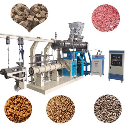 China Cat Dog Fish 1000-2000kg/h Animal Feed Pellet Make Machine Maker Food Dog Floating Fish Pellet Extruder for sale