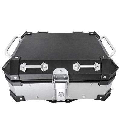 China Hot Sale 25L Motorcycle Top Box Waterproof Aluminum Motorcycle Aluminum Alloy Top Case for sale