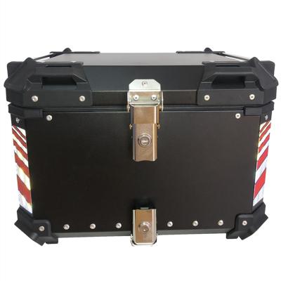 China New Motorcycle Black 2020 55L Cover Tail Case Delivery Box Large Motorcycle Top Box for sale