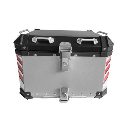 China Waterproof 55L X Motorcycle Deep Tail Boxes Aluminum Case Motorcycle Tail Top Box for sale