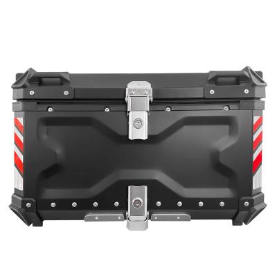 China ZHUITU 65L DeepX Waterproof Aluminum Motorcycle Box Motorcycle Top Tail Boxes Aluminum Case for sale