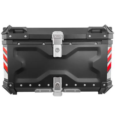 China 85L Motorcycles Waterproof Accessories Waterproof High Capacity Motorcycle Box Top Aluminum for sale