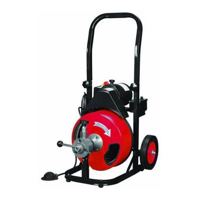 China 250W 100Ft viable automatic electric drain cleaner, spring drain cleaner, sewer cleaning machine for sale