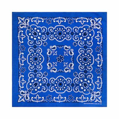 China Hot Fashionable Oversized Bandanas 100% Cotton Extra Large 27*27inches Texas Paisley Bandanas Headwear Custom Logo Printed for sale