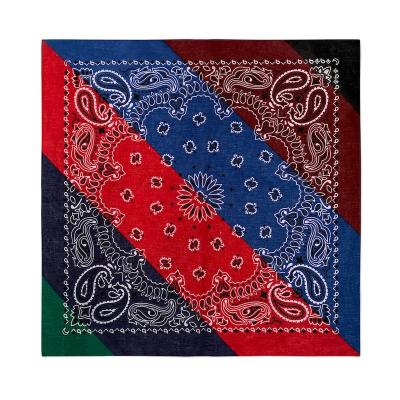 China Outdoor Activities Wholesale Custom Printing Girls Fashion Multifunctional 100% Cotton Neck Scarf For Women Square Bandana for sale