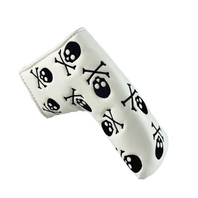 China Protect Golf Clubs Golf Club Headcovers Moon White Putter Cover Waterproof PCB Head Cover Magnet Head Cover Blade Blade Club Headcover Waterproof for sale