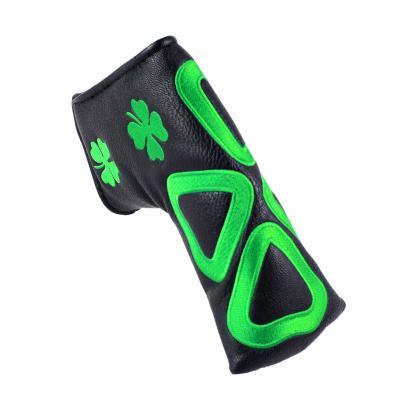 China Protect Golf Clubs Golf Headcovers Putter Club Blade PCB Big Clovers ANNIU Key Cover Exquisite PU Leather Magnet for sale