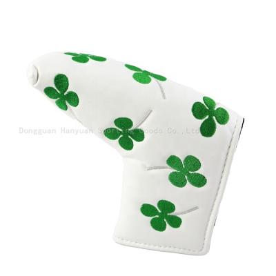 China Protect Golf Clubs Golf Club Headcovers Moon Club Blade PCB Clovers ANNIU PU Magnet Leather Exquisite Head Cover for sale