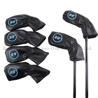 China Protect Golf Clubs Golf Club Headcovers Iron Cover NRC 6pcs/set PU Leather To Protect With for sale