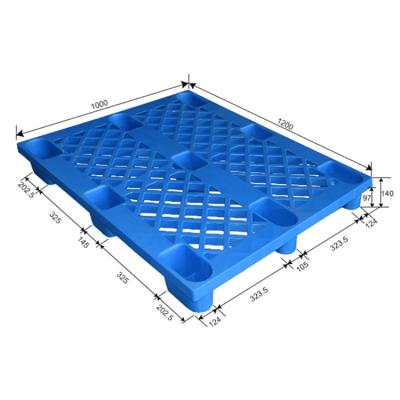 China Light Duty Stackable Plastic Pallet 1200x1000mm Euro Plastic Pallet for sale