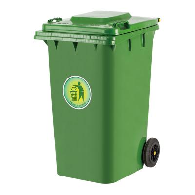 China Viable custom plastic dustbin120l trash can, outdoor plastic trash can sale price for sale