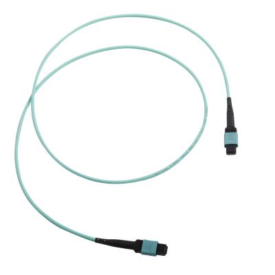 Chine 12 la fibre MTP optique de câble de tronc de la fibre OM3 MPO raccordent la corde LSZH 1M Type B à vendre