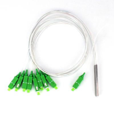 China Plc-Teiler 1x8 Faser Kabel des Edelstahl-Rohrs 250um 2.0mm benutzt in PON ODN zu verkaufen